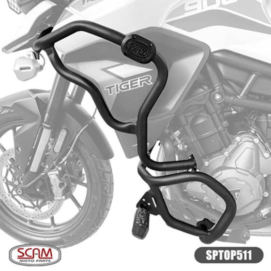 Imagem de Protetor de Motor e Carenagem com Pedaleiras Triumph Tiger 900 20+ (SPTOP511/SPTAP511) Scam