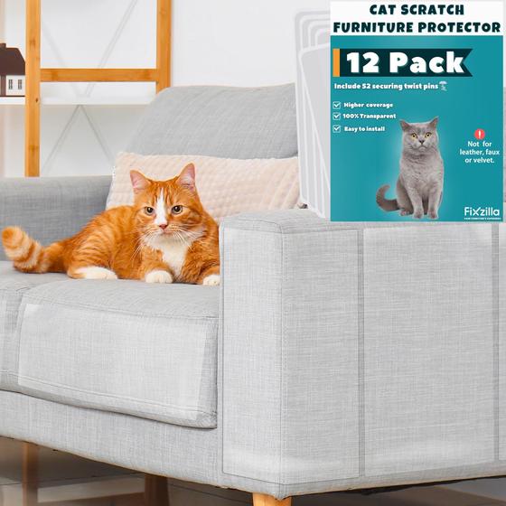 Imagem de Protetor de Móveis FixZilla Anti-Riscos para Gatos - Pacote com 12
