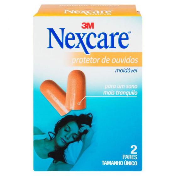 Imagem de Protetor De Ouvidos Nexcare 3M Moldável Com 2 Pares