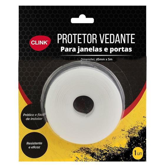 Imagem de Protetor De Porta Janela Fresta Vedante Silicone Adesivo 5M