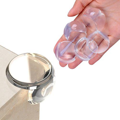 Imagem de Protetor De Quina Silicone Adesivo Transparente Bebe 40unid