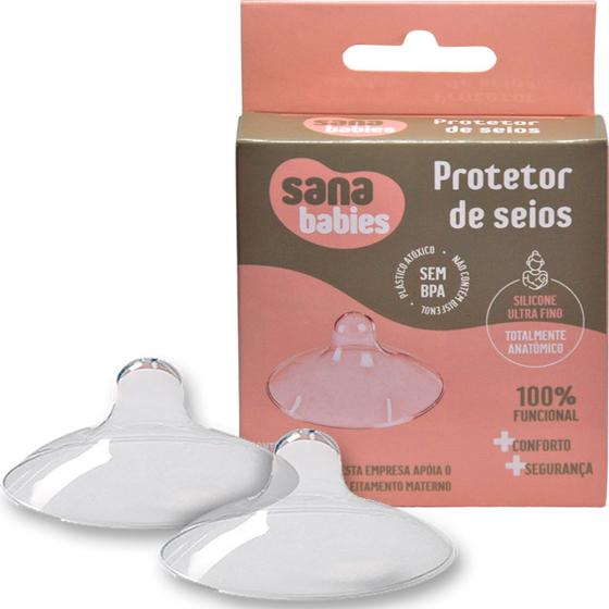 Protetor de Seios Amamentação Anatômico Ultrafino SanaBabies - Sana ...