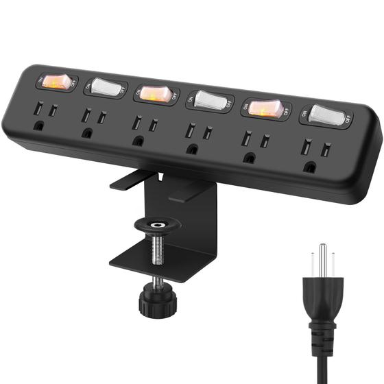 Imagem de Protetor de sobretensão Clamp Power Strip JUNNUJ 6 Outlet 800J