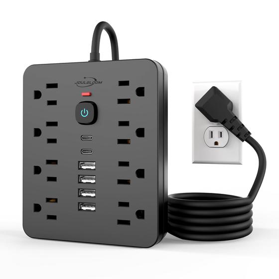 Imagem de Protetor de sobretensão Power Strip JouleLoom 8 tomadas 4 USB 2 USB C