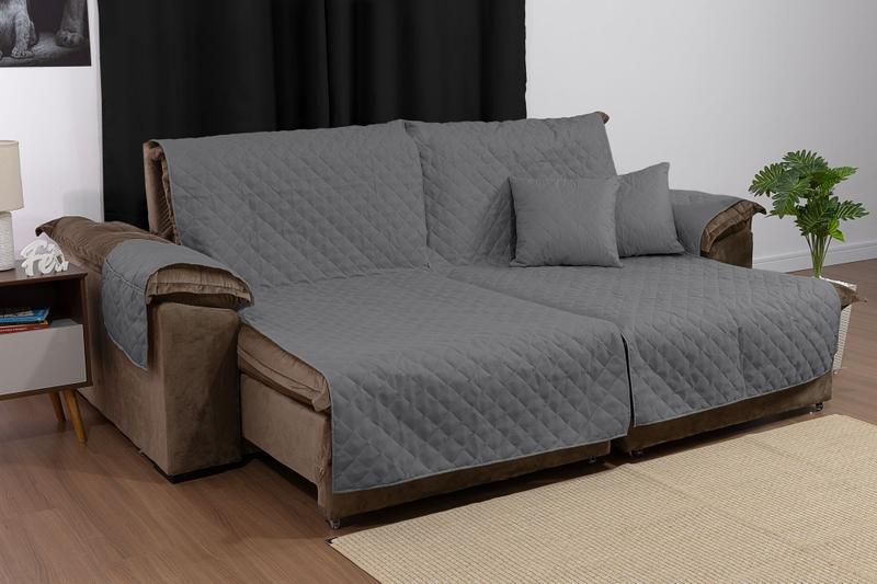 Imagem de Protetor de Sofá-cama Dois Lugares de 1,10m Cada Com Duas Almofadas Cheias