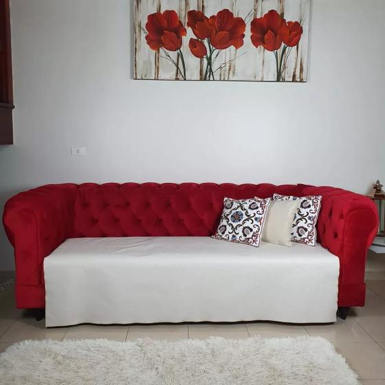 Imagem de Protetor De Sofá Pet 100% Impermeável Cor Palha 250cm X 140cm