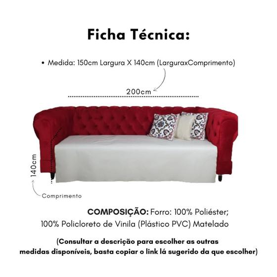 Imagem de Protetor De Sofá Pet 100% Impermeável Palha 150Cm X 140Cm