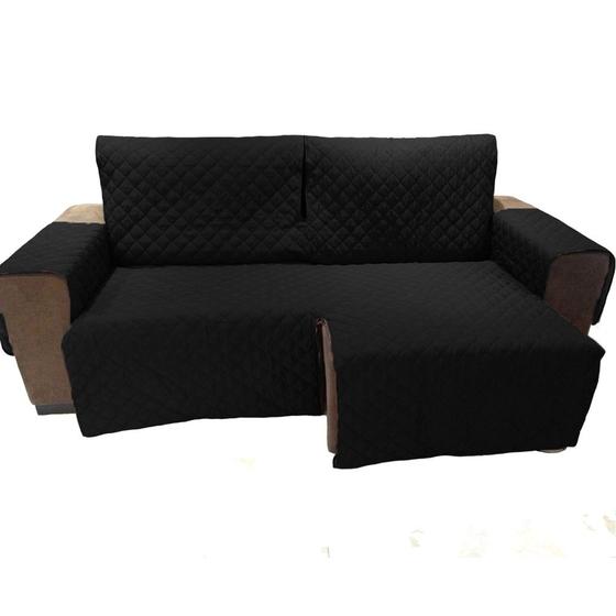 Imagem de Protetor de sofa retratil 1,50 2 modulos de 0,75 cm cada + os braços forrado e com fixadorpara prender no encosto