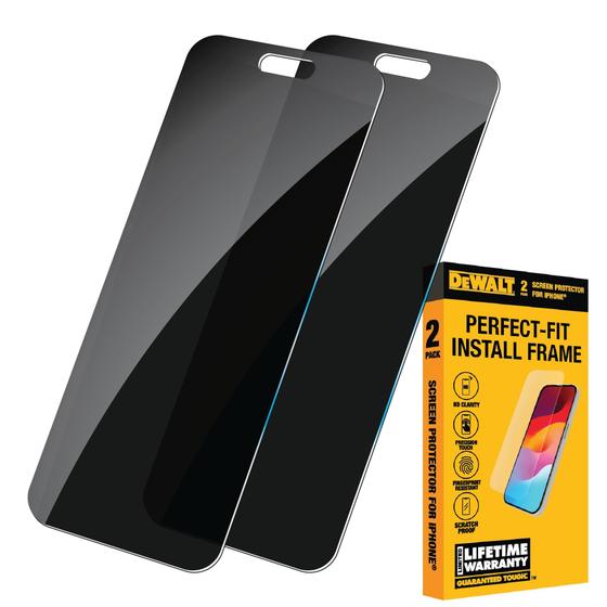 Imagem de Protetor de Tela de Privacidade DEWALT para iPhone 14 Pro (2 Unidades)