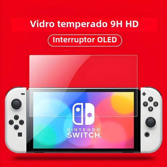 Imagem de Protetor de Tela de Vidro Temperado para Nintendo Switch OLED (3 Unidades)