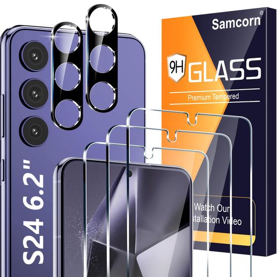 Imagem de Protetor de Tela e Lente de Câmera para Samsung Galaxy S24