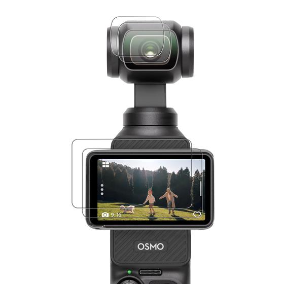 Imagem de Protetor de tela e protetor de lente para DJI Osmo Pocket 3