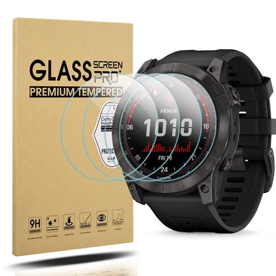 Imagem de Protetor de tela Suoman para Garmin Fenix 8/7X 51 mm (pacote com 4)