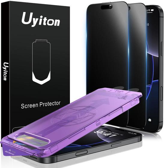 Imagem de Protetor de Tela Uyiton para iPhone 16 Pro Max - Privacidade - Pacote com 2