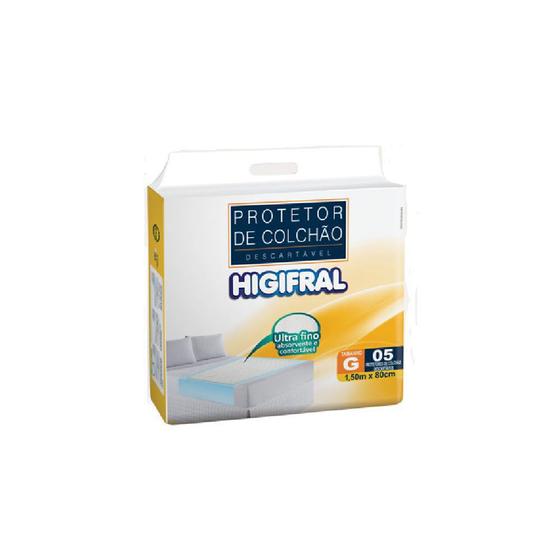 Protetor descartavel de colchao higifral g c/5 Menor preço em Protetor descartavel de colchao higifral g c/5
