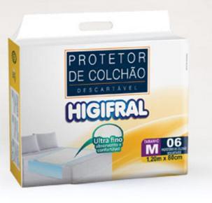 Protetor descartavel de colchao higifral m c/6 Menor preço em Protetor descartavel de colchao higifral m c/6
