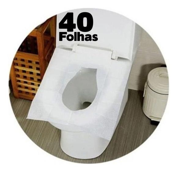 Imagem de Protetor descartável para assento sanitário com 40 pçs (ja vai com display de papel)
