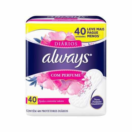 Imagem de Protetor diario always c/ perf 40un l+p-