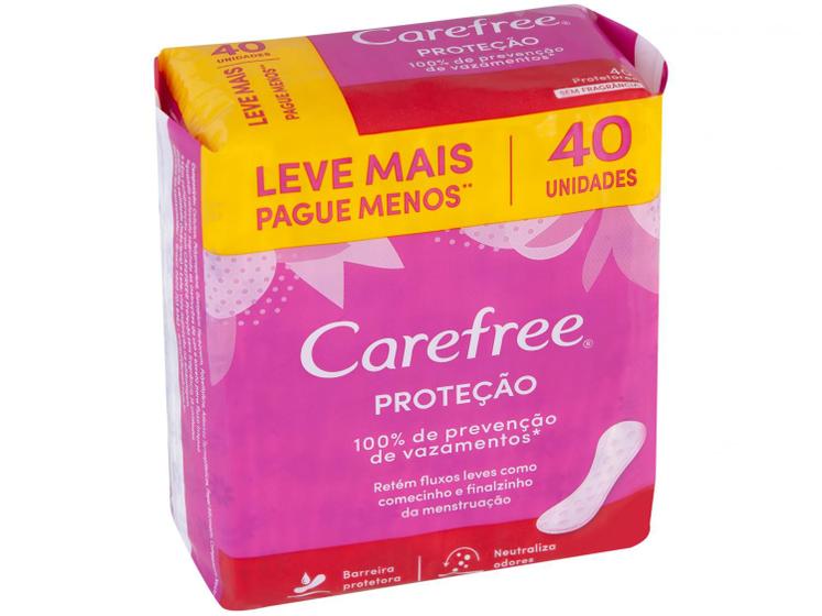Protetor Diário Carefree Proteção Menor preço em Protetor Diário Carefree Proteção