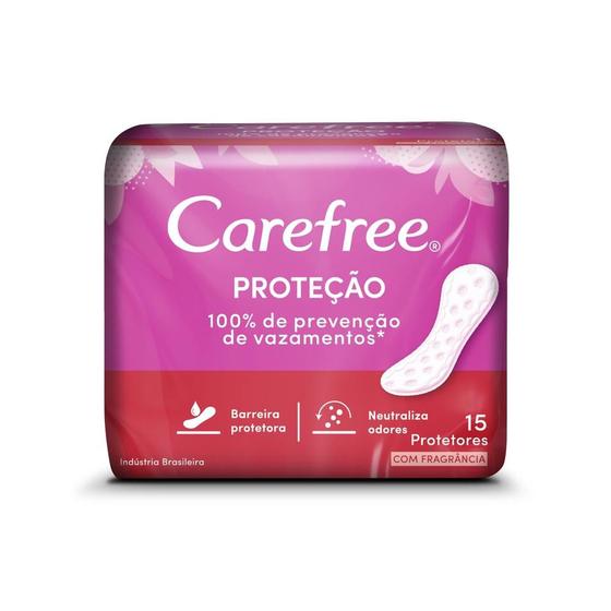 Imagem de Protetor Diário Carefree Proteção com Perfume c/ 15 unidades