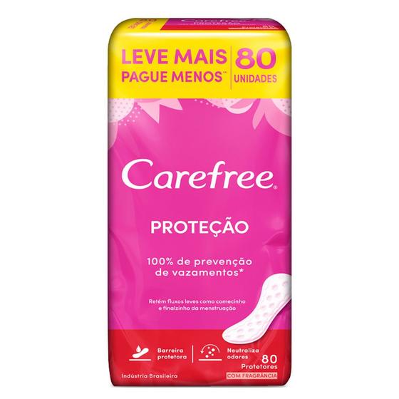 Imagem de Protetor Diário Carefree Proteção com Perfume Leve 80 pague 60