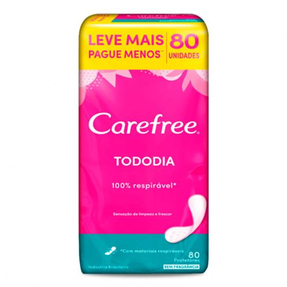 Imagem de Protetor Diário Carefree Sem Perfume Leve 80 Pague 60