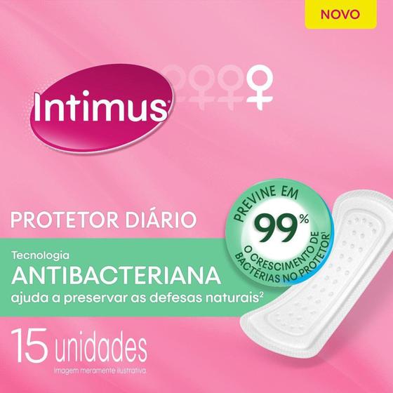 Imagem de Protetor Diário Intimus Days Antibacteriana - 15 Unidades