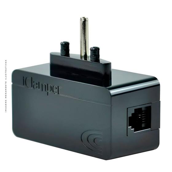 Imagem de Protetor Eletrico DPS Clamper iClamper Tel + Cabo RJ11 Preto - 009906