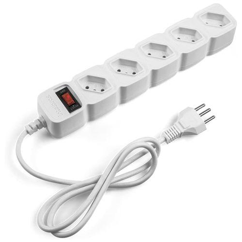 Imagem de Protetor Eletrônico com 5 Tomadas Epe 205+ Branco Bivolt