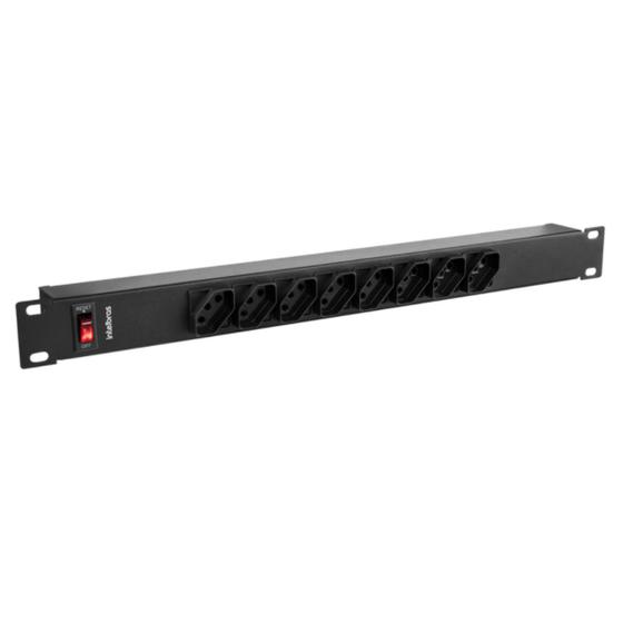 Protetor Eletronico EPR208 8 Tomadas Bivolt p/Rack Intelbras Imagem de Protetor Eletronico EPR208 8 Tomadas Bivolt p/Rack Intelbras