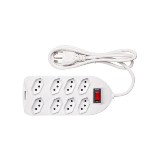 Imagem de Protetor Eletrônico Intelbras com 8 tomadas EPE 1008+ BR