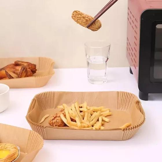 Imagem de Protetor Forro Fritadeira Airfryer Papel Retangular Grande