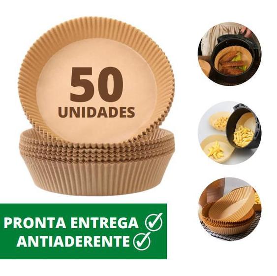 Imagem de Protetor Fritadeira Airfryer Papel Forma Antiaderente 50un