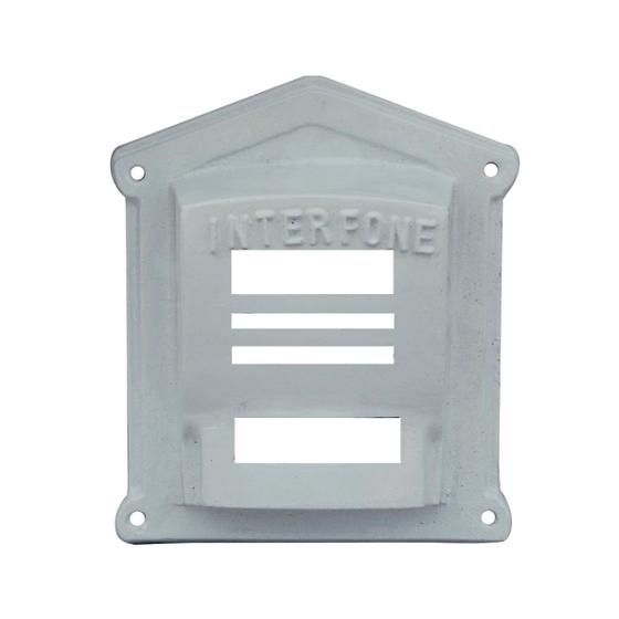 Imagem de Protetor Interfone Caixa em Alumínio Fundido N02 Branco