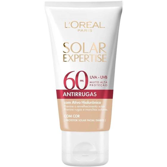 Imagem de Protetor L'Oréal Expertise Facial Antirrugas com Cor FPS60 40g