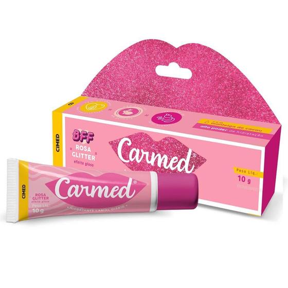 Imagem de Protetor Labial Carmed Bff 10gr Rosa Glitter - Cimed