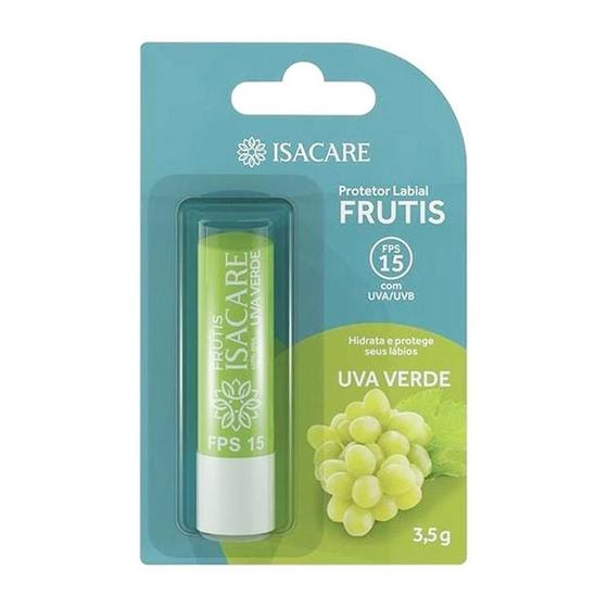 Imagem de Protetor Labial Hidrata e Protege FPS 15 Uva Verde Isacare