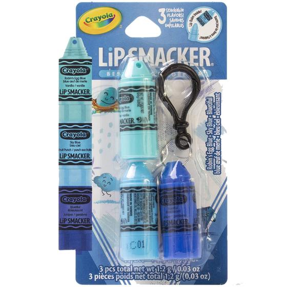 Imagem de Protetor labial Lip Smacker Crayola Crayon empilhável azul transparente