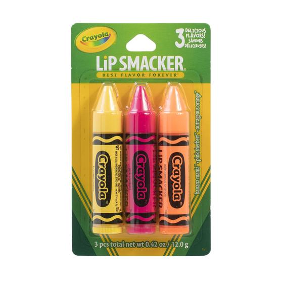 Imagem de Protetor Labial Lip Smacker Crayola - Trio de Sabores em Crayon - Pacote com 3