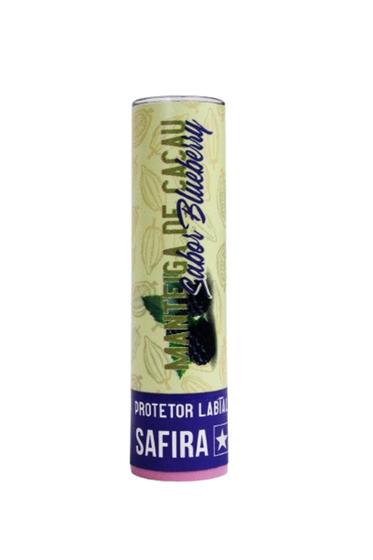 Imagem de Protetor Labial Manteiga de Cacau Sabor Blueberry Safira Incolor