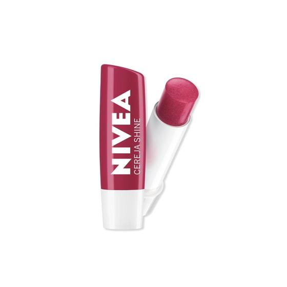Imagem de Protetor Labial Nivea Cereja Shine com Cor 4,8g