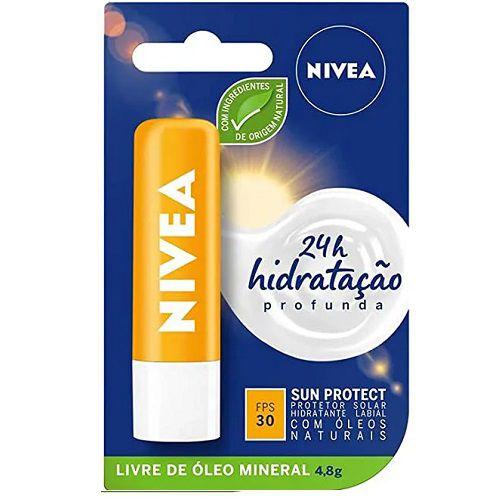 Imagem de Protetor Labial Nivea Lip Care Sun Protect Fps30 - 4,8g