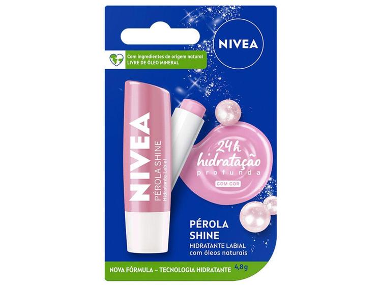 Imagem de Protetor Labial Nivea Pérola Shine 4,8g