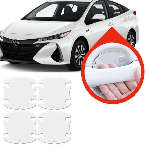 Imagem de Protetor Maçaneta Silicone Incolor Toyota Prius 2013 A 2020