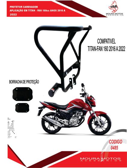 Protetor Carenagem Moto e Ferro Proteção Cg 160 e Titan 160 2016