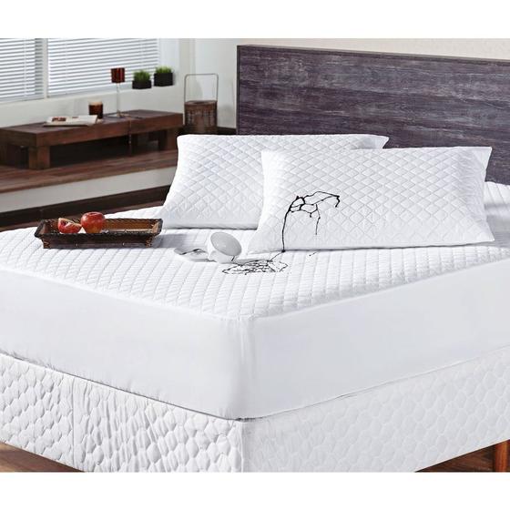 Protetor para Colchão Casal Padrão Impermeável Matelado - Branco Menor preço em Protetor para Colchão Casal Padrão Impermeável Matelado - Branco