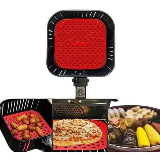 Imagem de Protetor Silicone Airfryer 21C Universal Quadrado Fritadeira