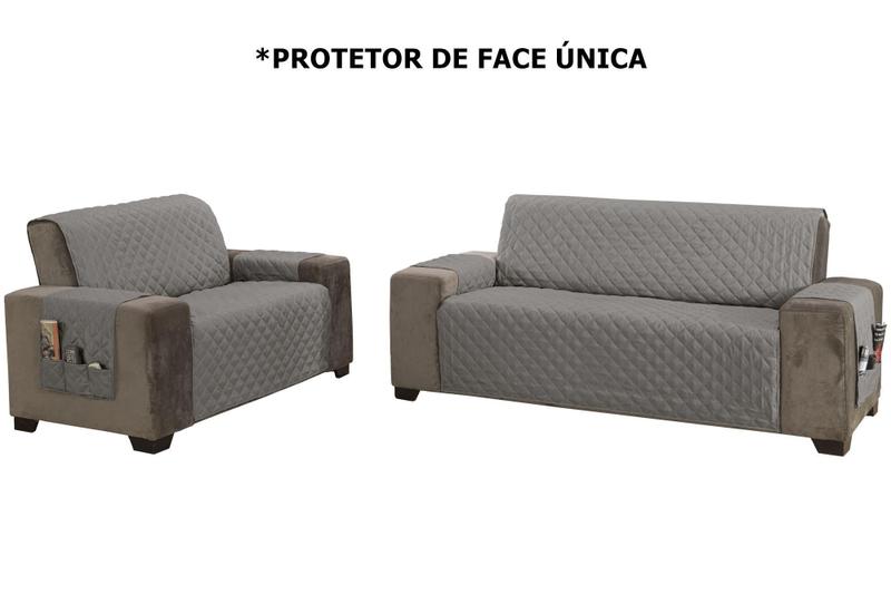 Imagem de Protetor Sofá 3 Lugares Classic Face Única Decorativo 1,50M