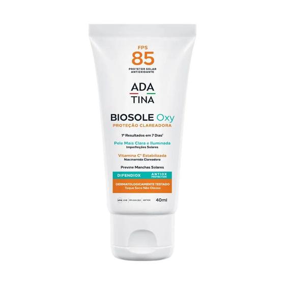 Imagem de Protetor Solar 12HS Biosole Oxy FPS 85 com Vitamina C e Niacinamida - ADA TINA