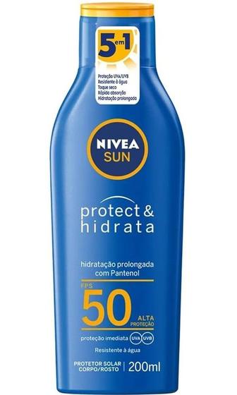 Imagem de Protetor Solar 5 em 1 Protect e Hidrata Fps 50 200ml - Nivea
